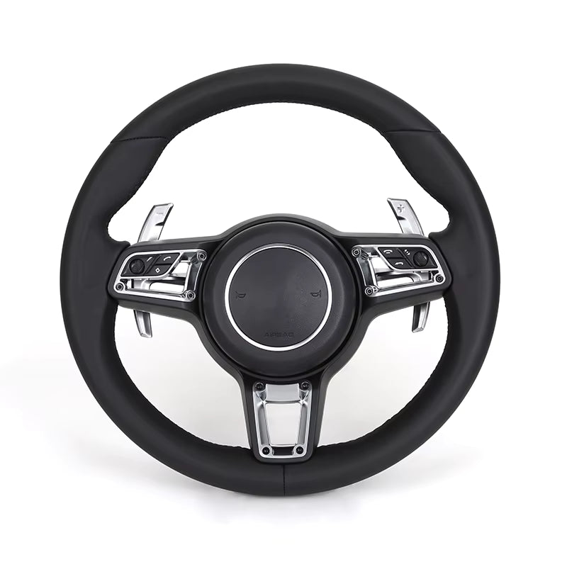 Porsche - Fuld Sort Læder - Carbonit