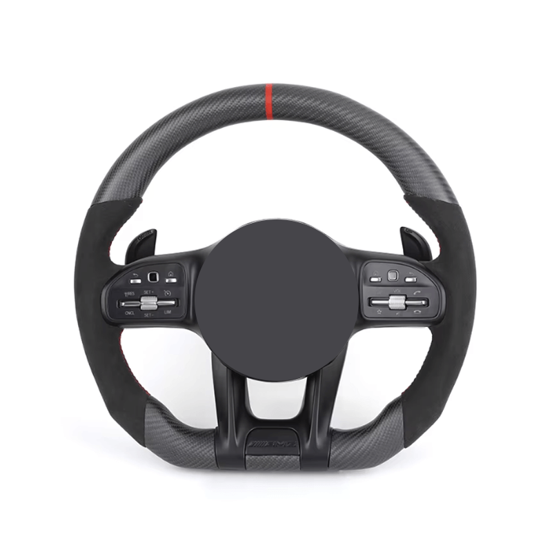 Mercedes Benz AMG - Mat Carbon - Alcantara - Røde Detaljer - Carbonit