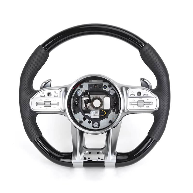 Mercedes Benz AMG - Piano Sort Carbon - Perferted Læder Sider - Carbonit