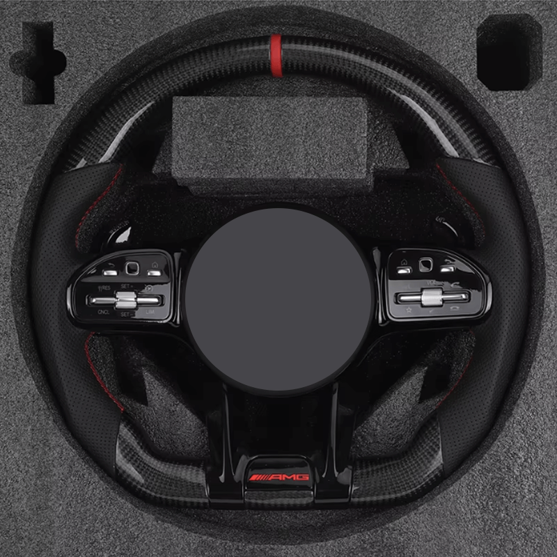 Mercedes Benz AMG - Carbon - Perferted Læder - Røde Detaljer - Carbonit