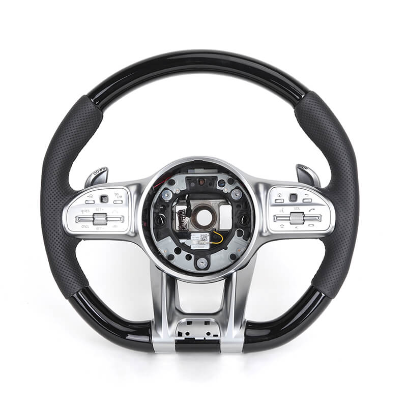 Mercedes Benz AMG - Piano Sort Carbon - Perferted Læder Sider - Carbonit