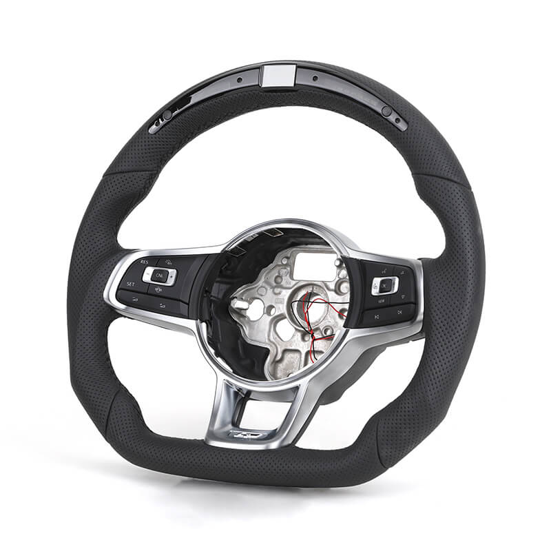 VW Golf MK7/MK7.5 - Sort - Fuld læder - Carbonit