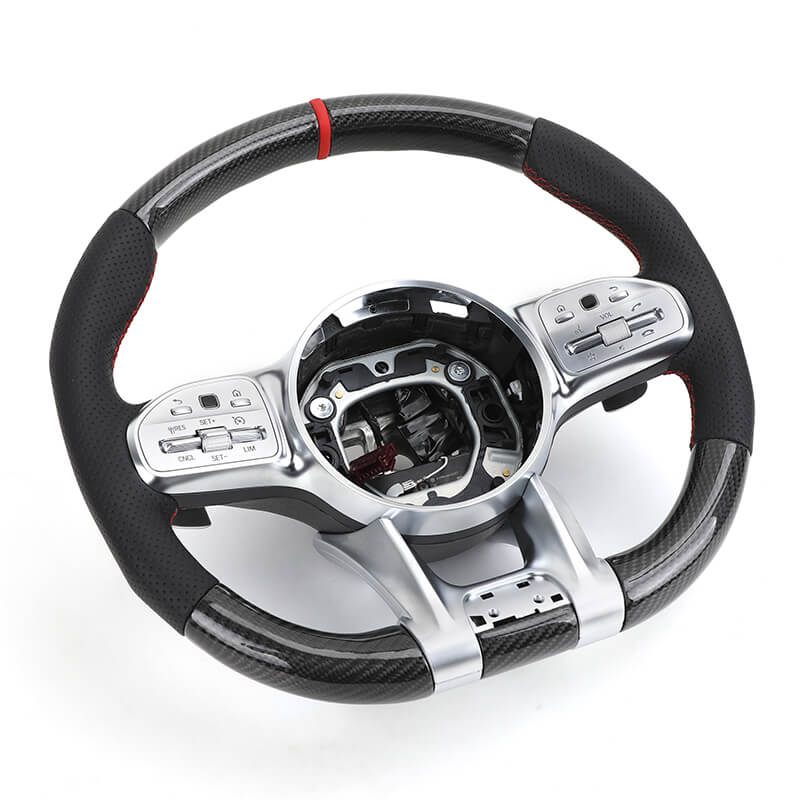 Mercedes Benz AMG - Carbon - Perferted Læder - Røde Detaljer - Carbonit