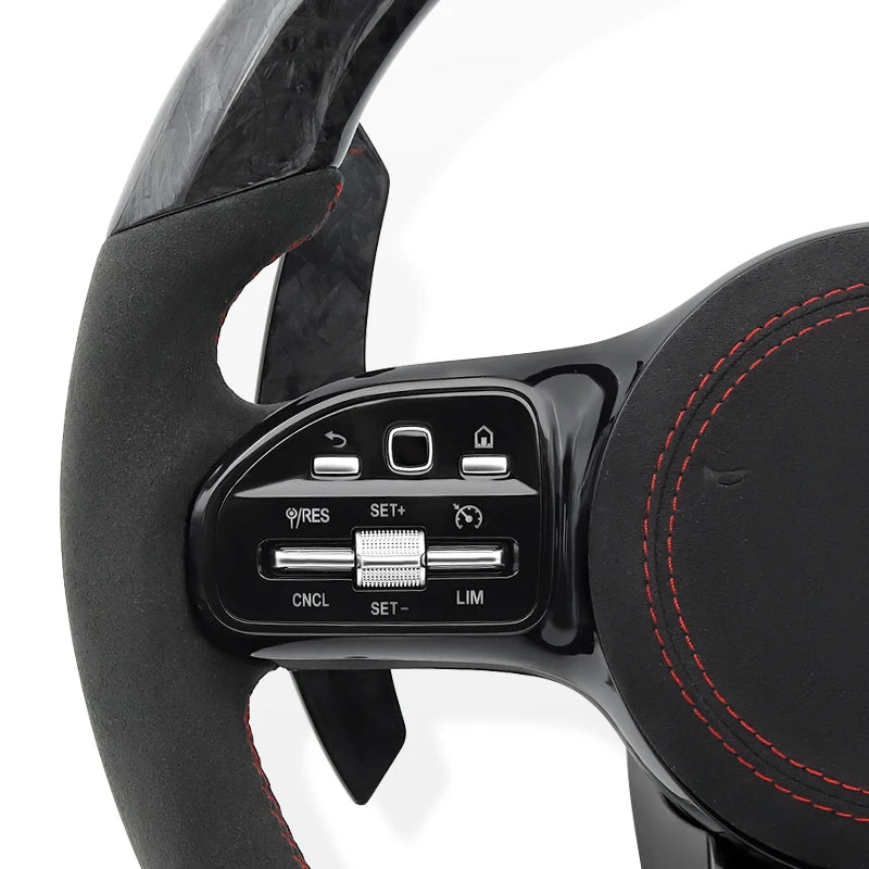 Mercedes Benz - AMG - Alcantara - Rød - Carbonit