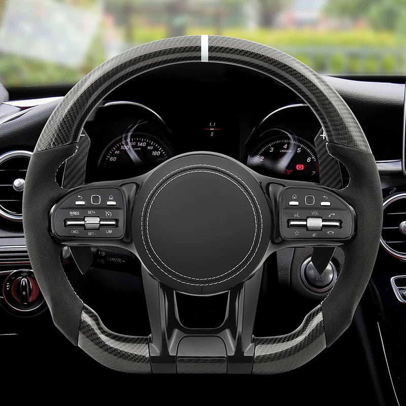 Mercedes Benz - AMG - Alcantara - Hvid - Carbonit