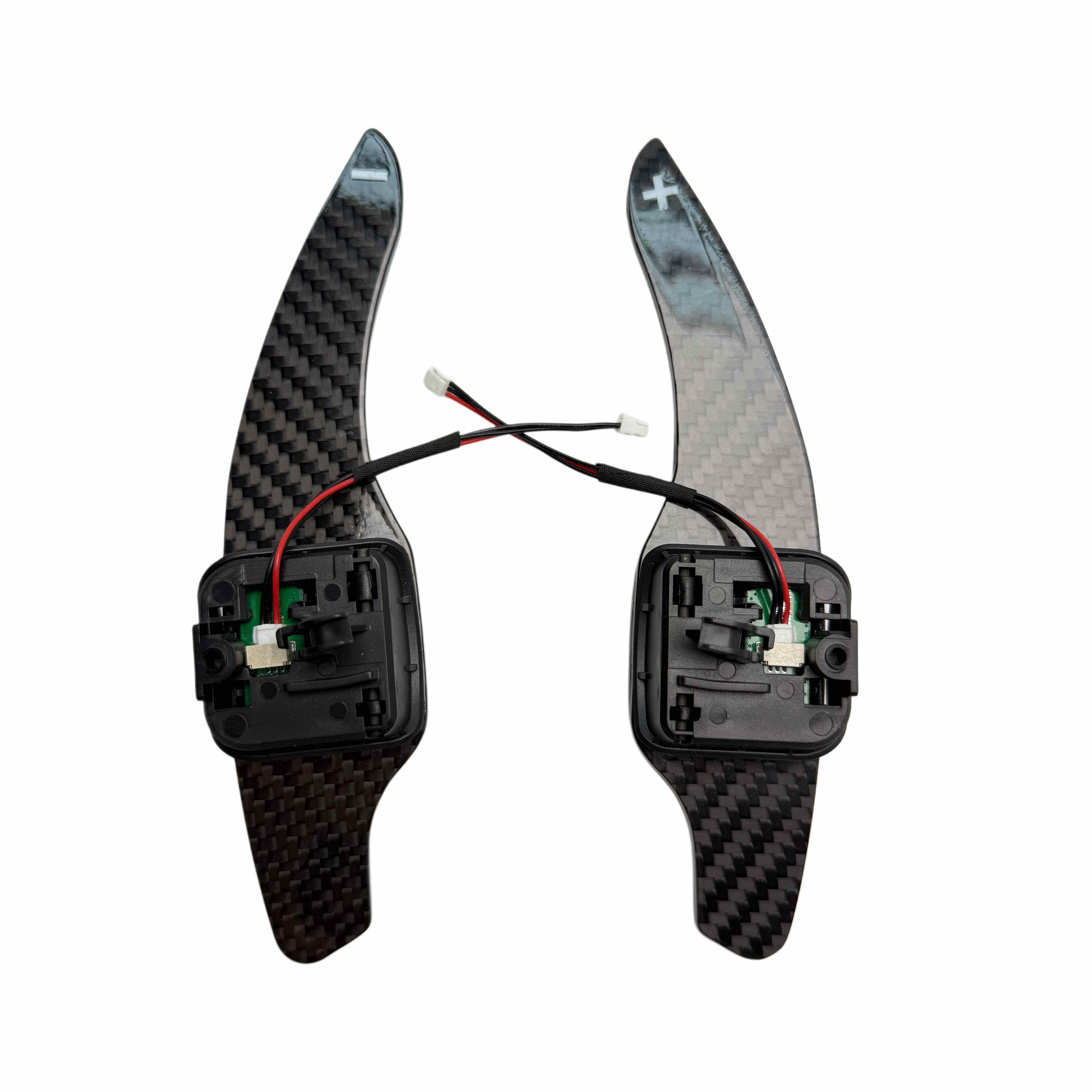 Audi - Carbon Fiber - Paddleshifters - Hvid - Carbonit
