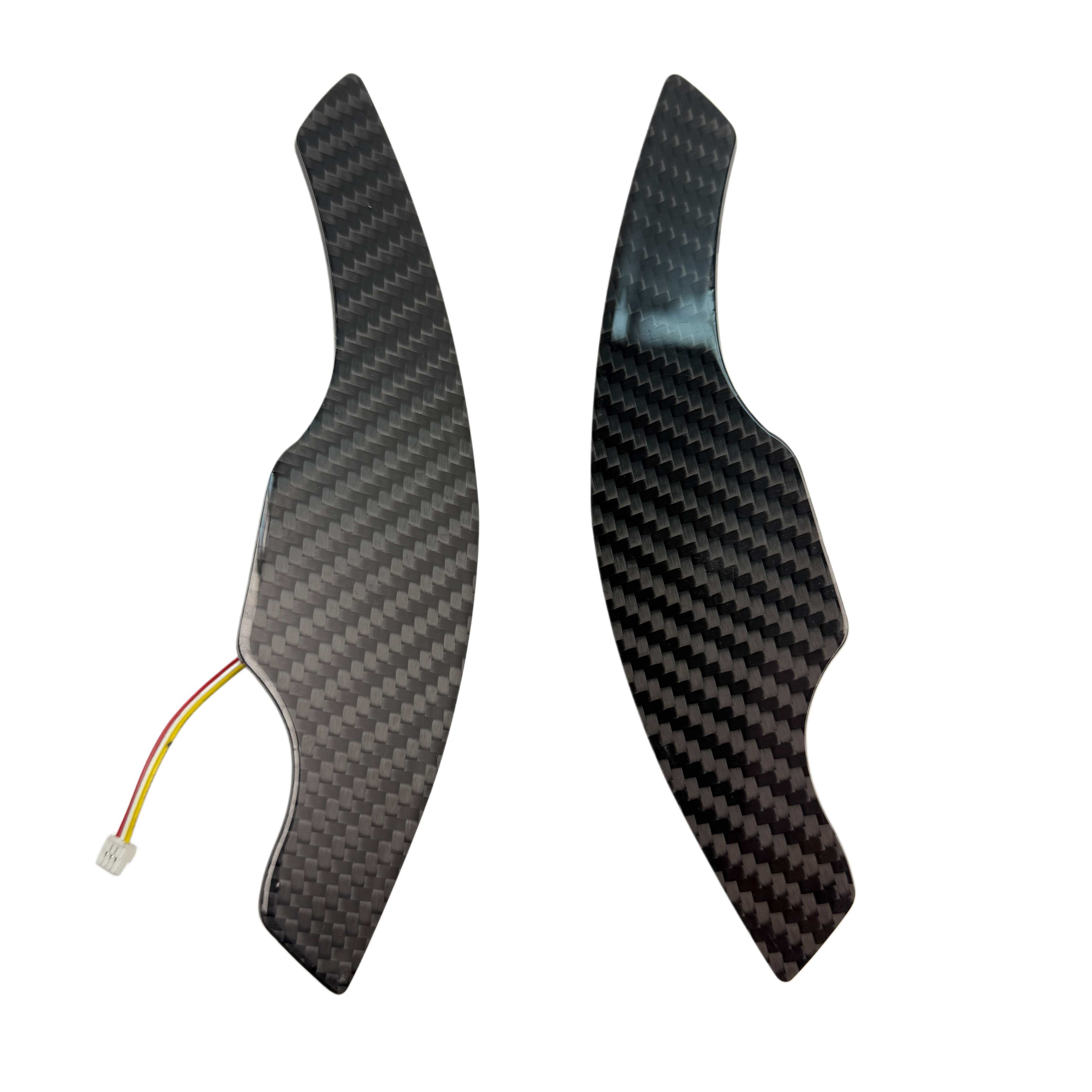 Audi - Carbon Fiber - Paddleshifters - Rød - Carbonit