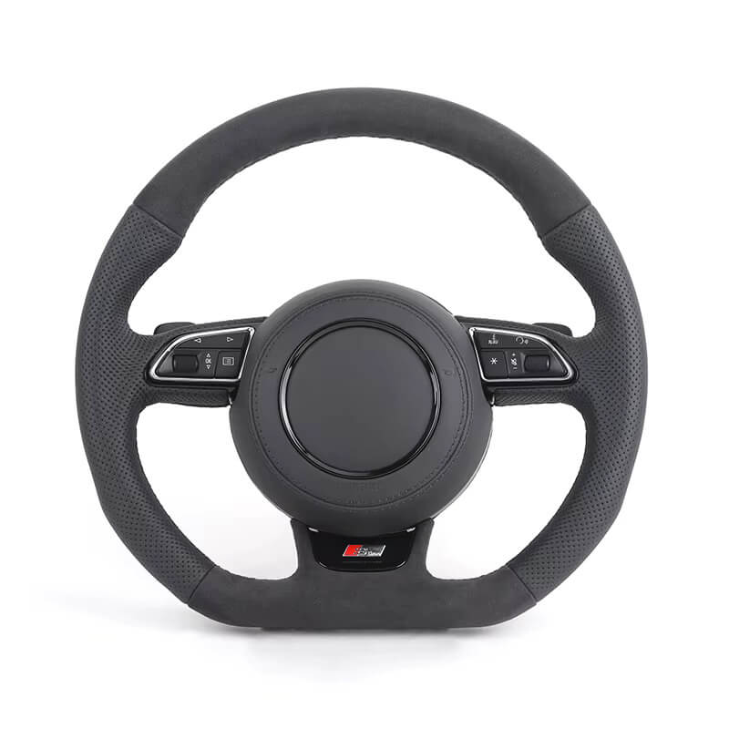 Audi - Alcantara / Perferted Læder - Sorte Sygninger - Carbonit