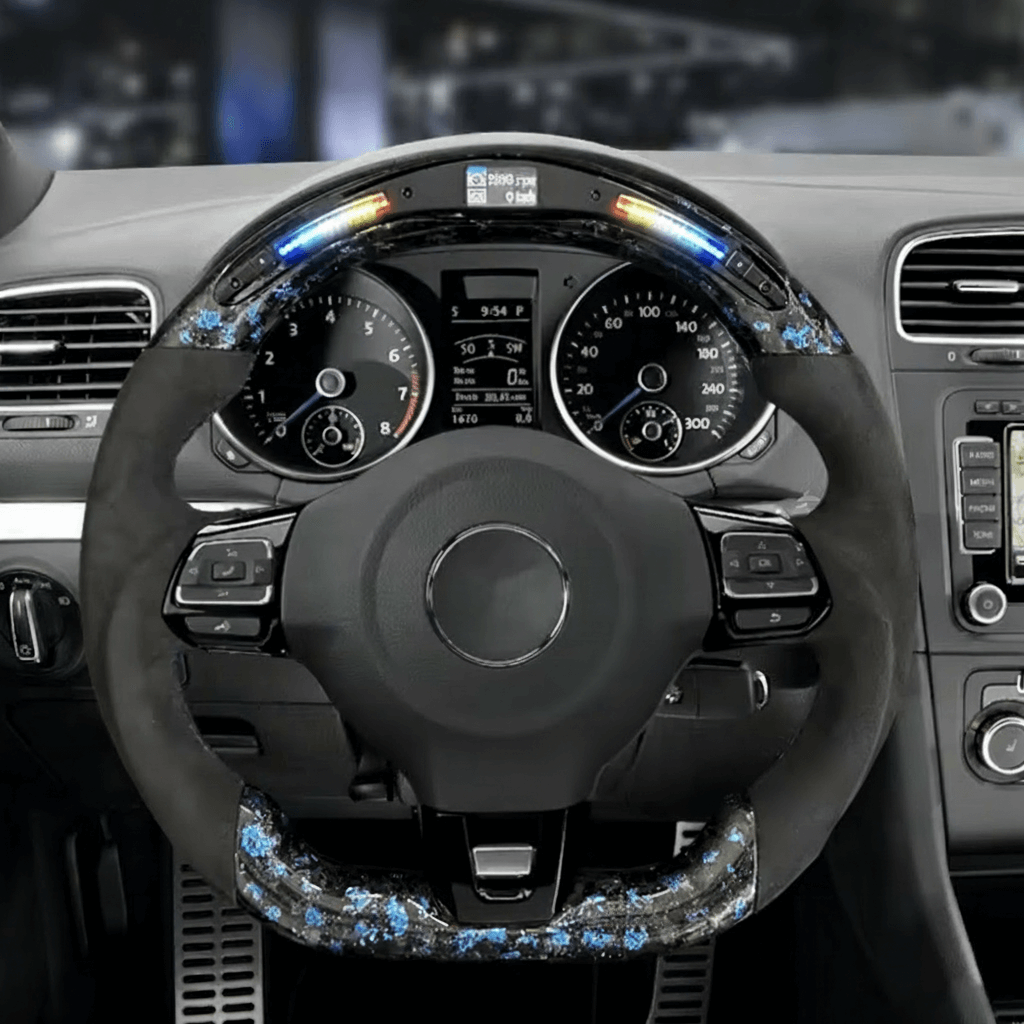 VW Golf MK6 - Blå Forged Carbon - LED Skærm - Carbonit