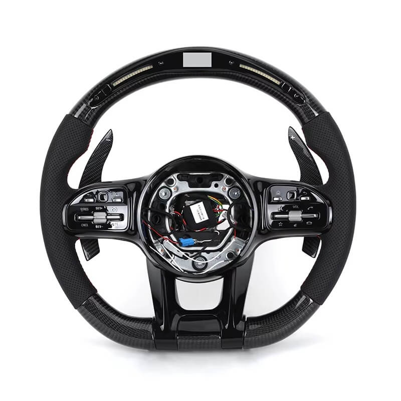 Mercedes Benz AMG - Carbon - Perferted Læder - Røde Detaljer - LED Skærm - Carbonit