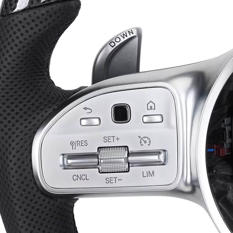 Mercedes Benz AMG - Sort Carbon - Perferted Læder sider - LED Skærm - Carbonit