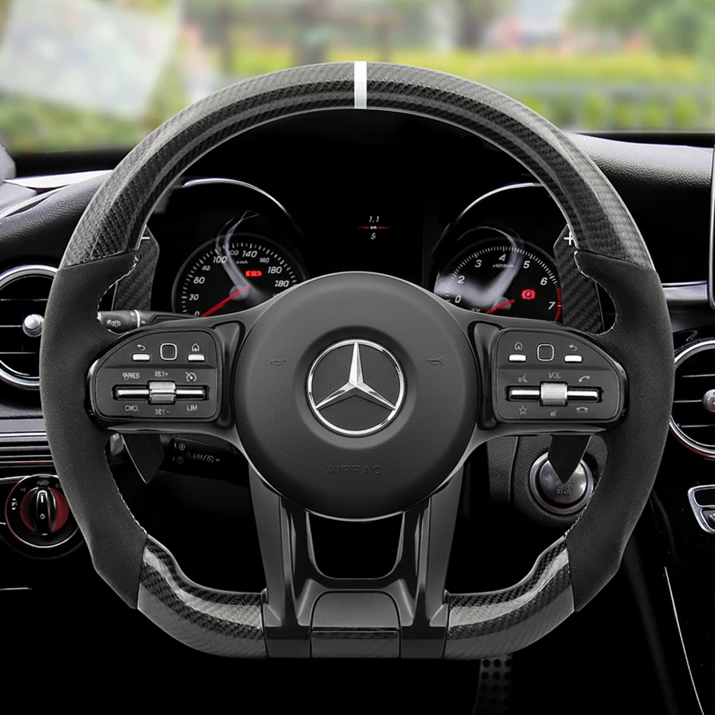 Mercedes Benz - AMG - Alcantara - Hvid - Carbonit