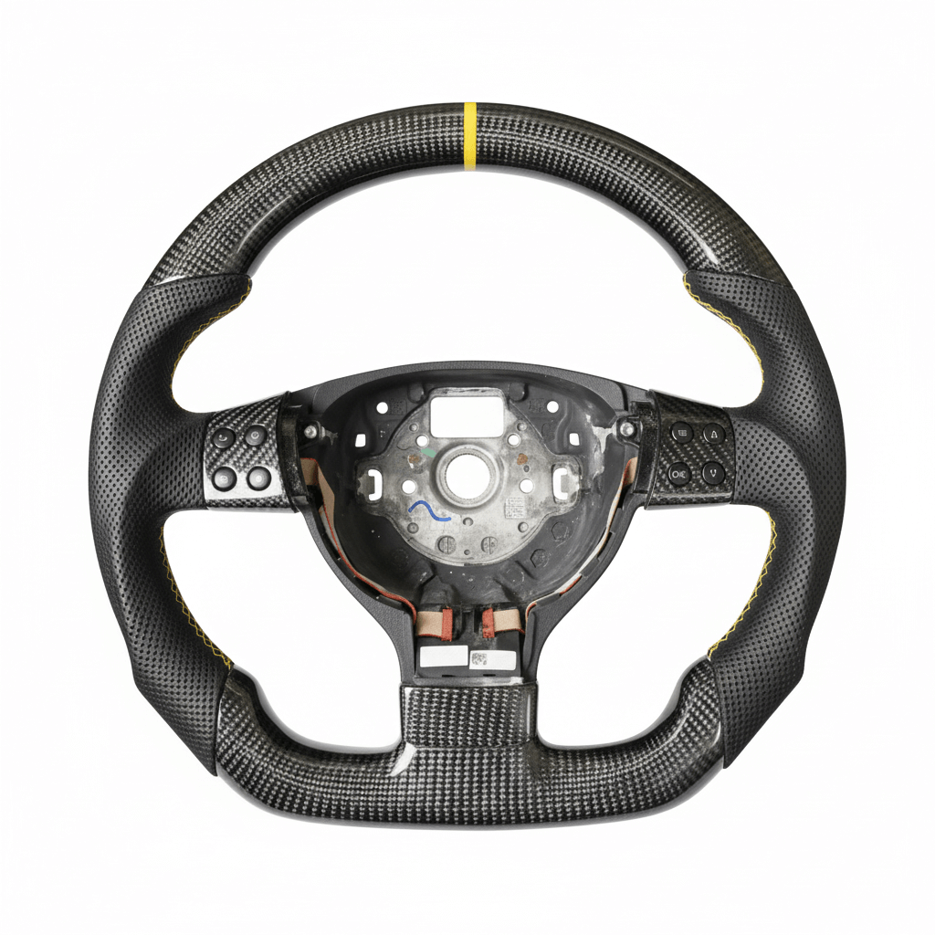 VW Golf MK5 - Gule detaljer - Med knapper - Carbonit