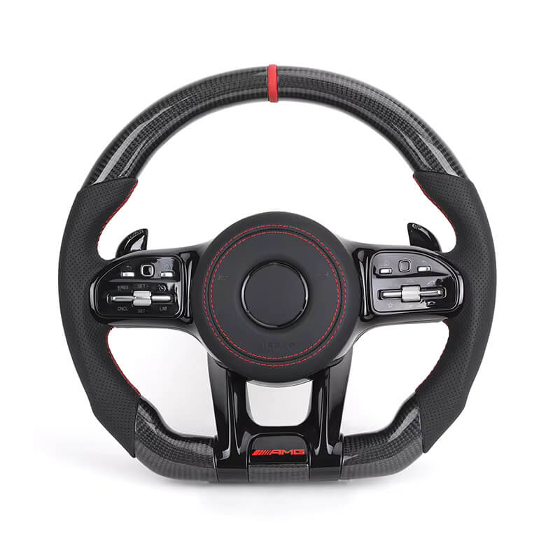 Mercedes Benz AMG - Carbon - Perferted Læder - Røde Detaljer - Carbonit