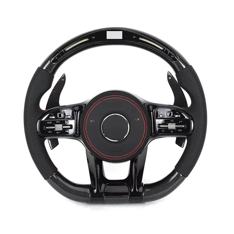 Mercedes Benz AMG - Carbon - Perferted Læder - Røde Detaljer - LED Skærm - Carbonit