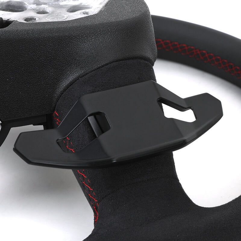 Audi - Fuld Alcantara - Røde Sygninger - Carbonit