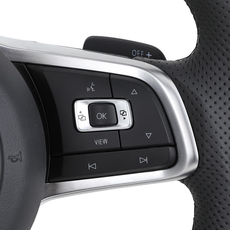 VW Golf MK7/MK7.5 - Sort - Fuld læder - Carbonit