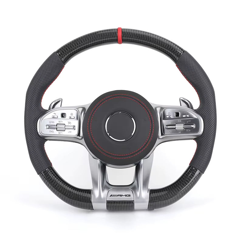 Mercedes Benz AMG - Carbon - Perferted Læder - Røde Detaljer - Carbonit