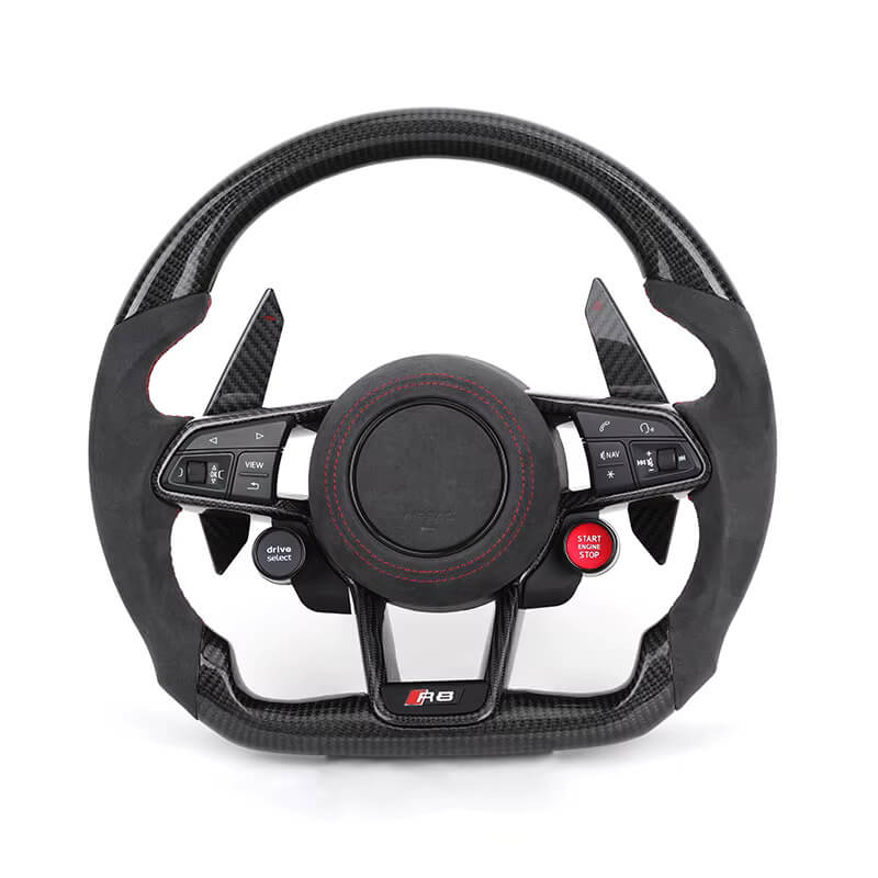 Audi - R8 - Alcantara/Carbon - Carbon Paddles - Start/Stop - Alcantara Airbagcover - Carbonit