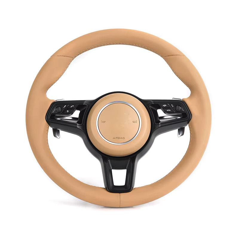 Porsche - Hud Farve Læder - Sort Trim - Carbonit