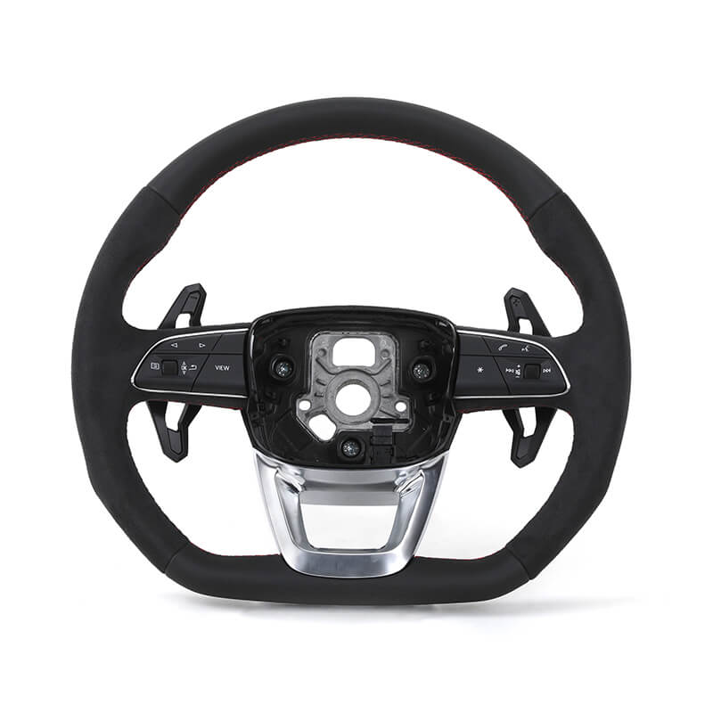 Audi - Fuld Alcantara - Røde Sygninger - Carbonit