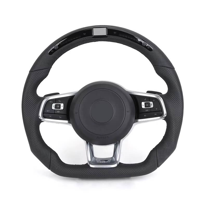 VW Golf MK7/MK7.5 - Sort - Fuld læder - Carbonit