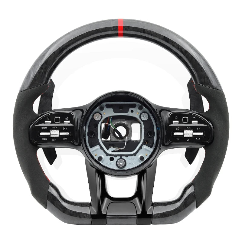Mercedes Benz - AMG - Alcantara - Rød - Carbonit