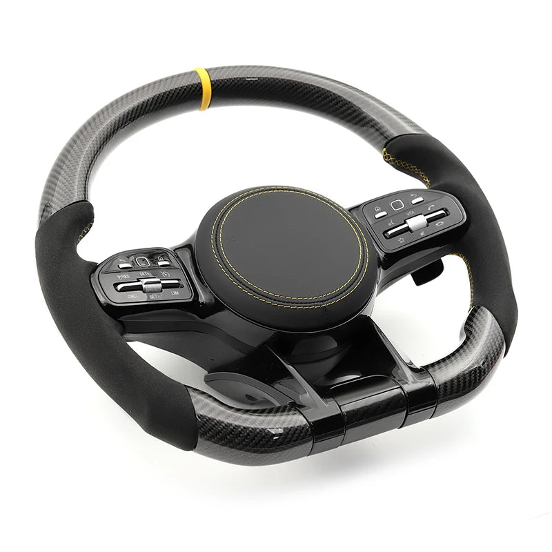 Mercedes Benz - AMG - Alcantara - Gul - Carbonit
