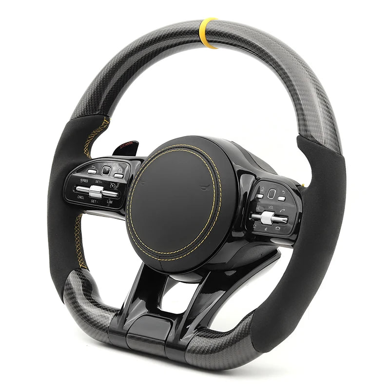 Mercedes Benz - AMG - Alcantara - Gul - Carbonit