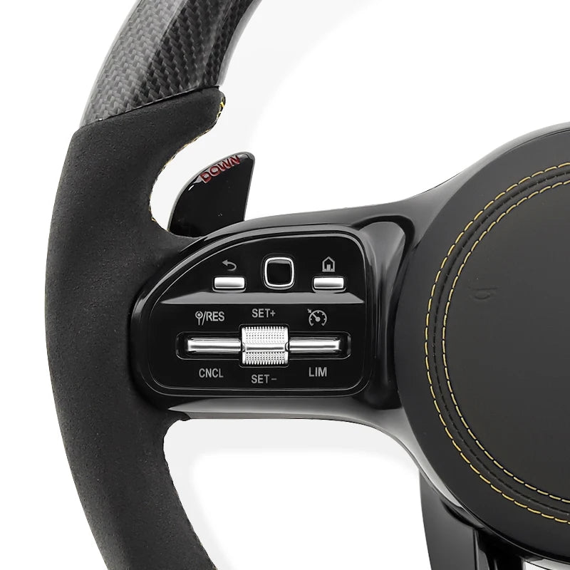 Mercedes Benz - AMG - Alcantara - Gul - Carbonit