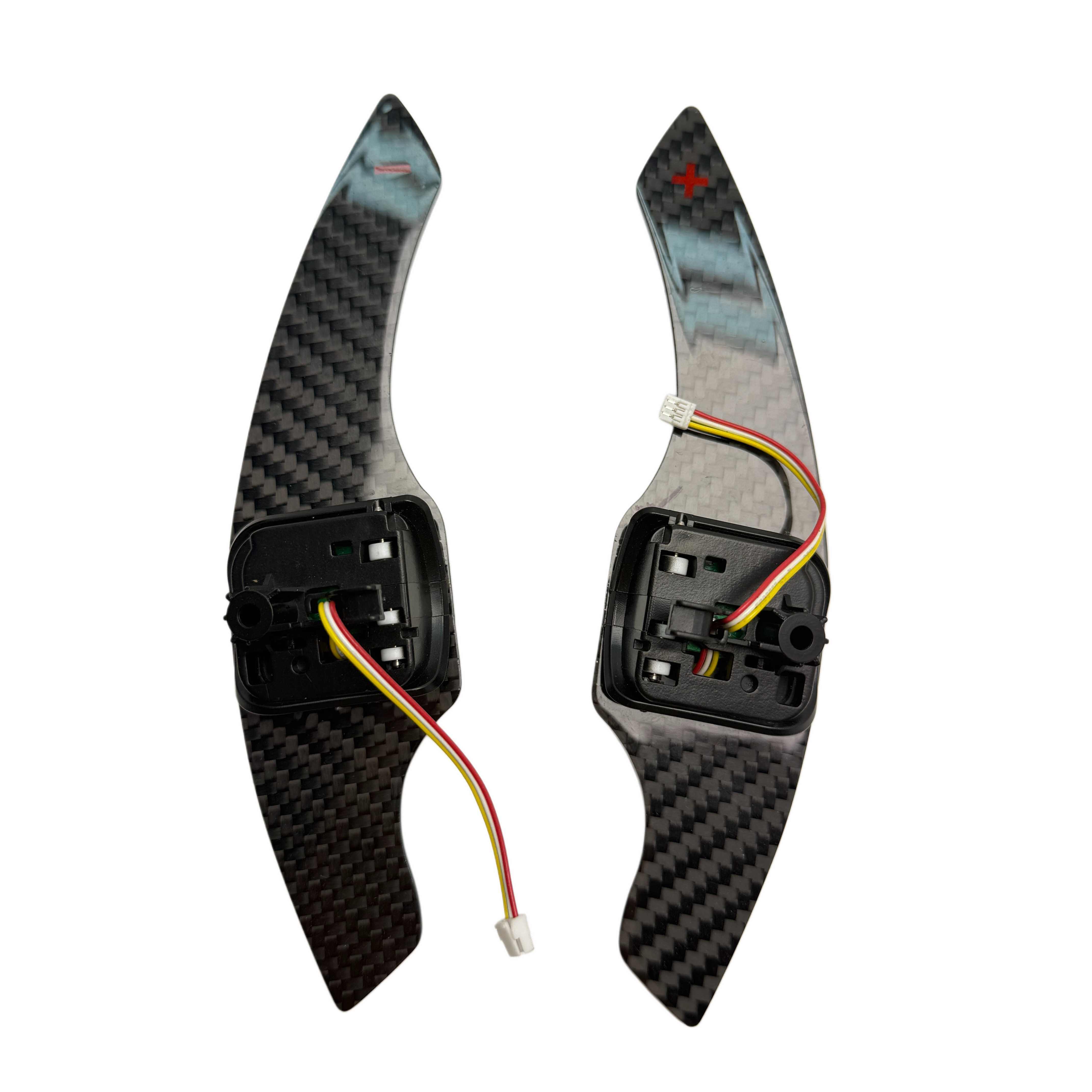 Audi - Carbon Fiber - Paddleshifters - Rød - Carbonit