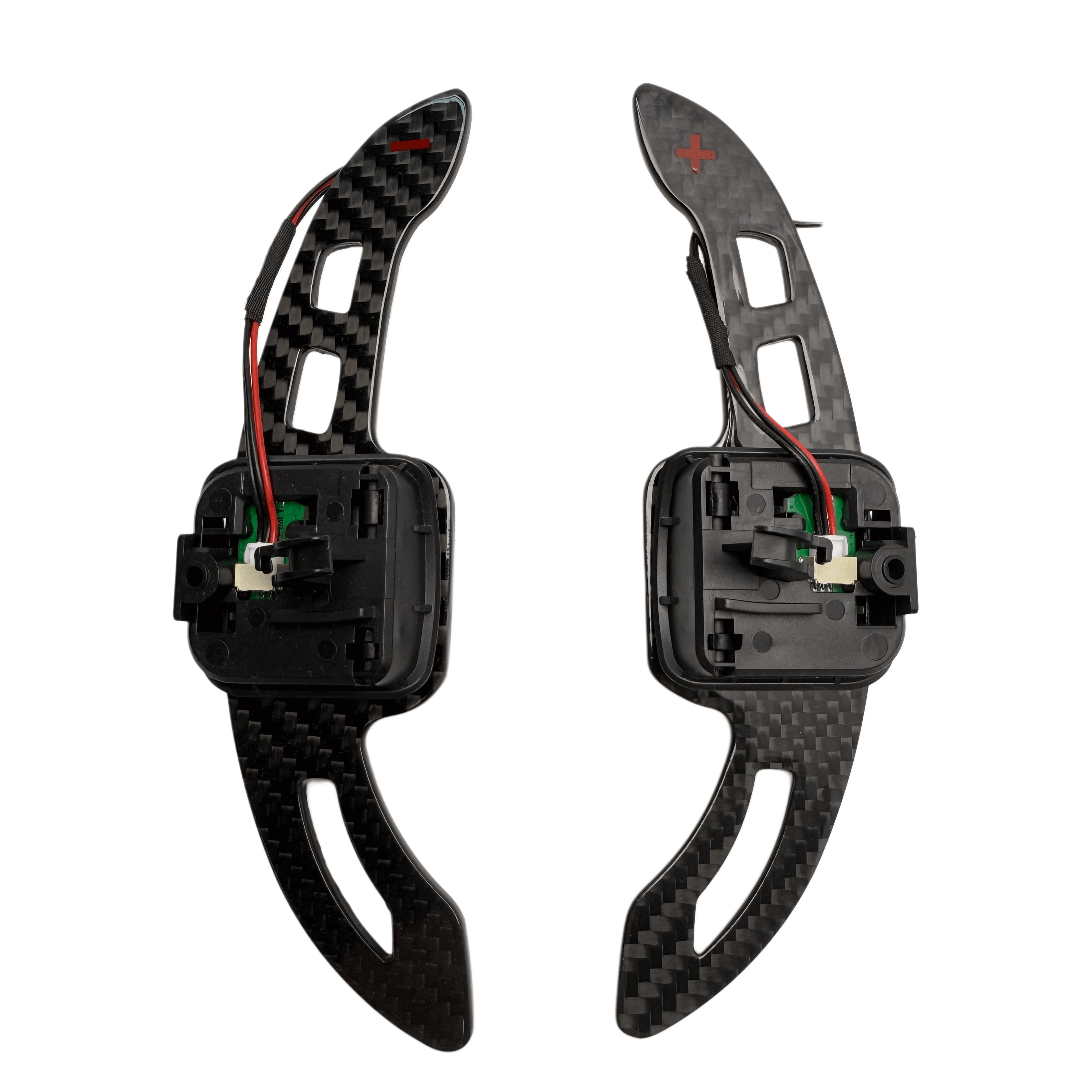 AUDI - Carbon - Paddleshifters - Rød - Carbonit