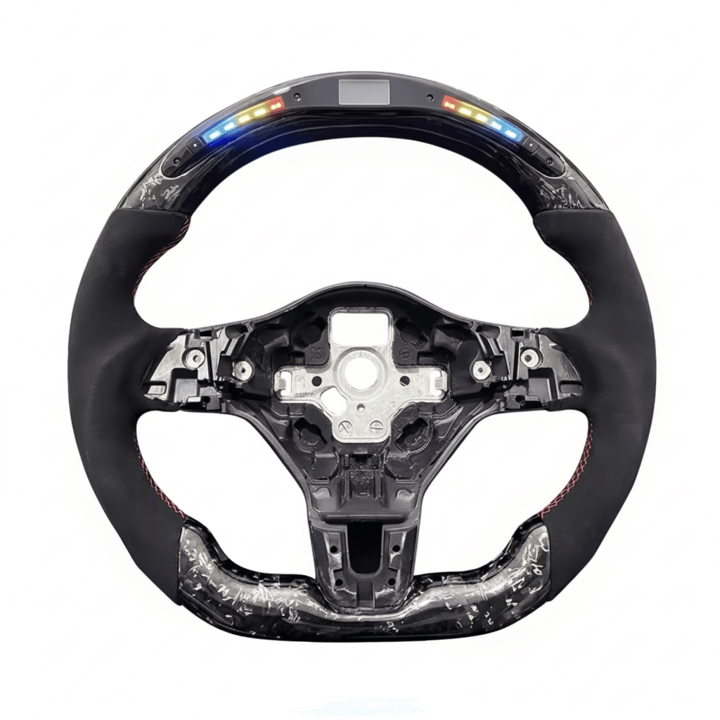 VW MK6 - Forged Carbon sort - LED Skærm - Carbonit