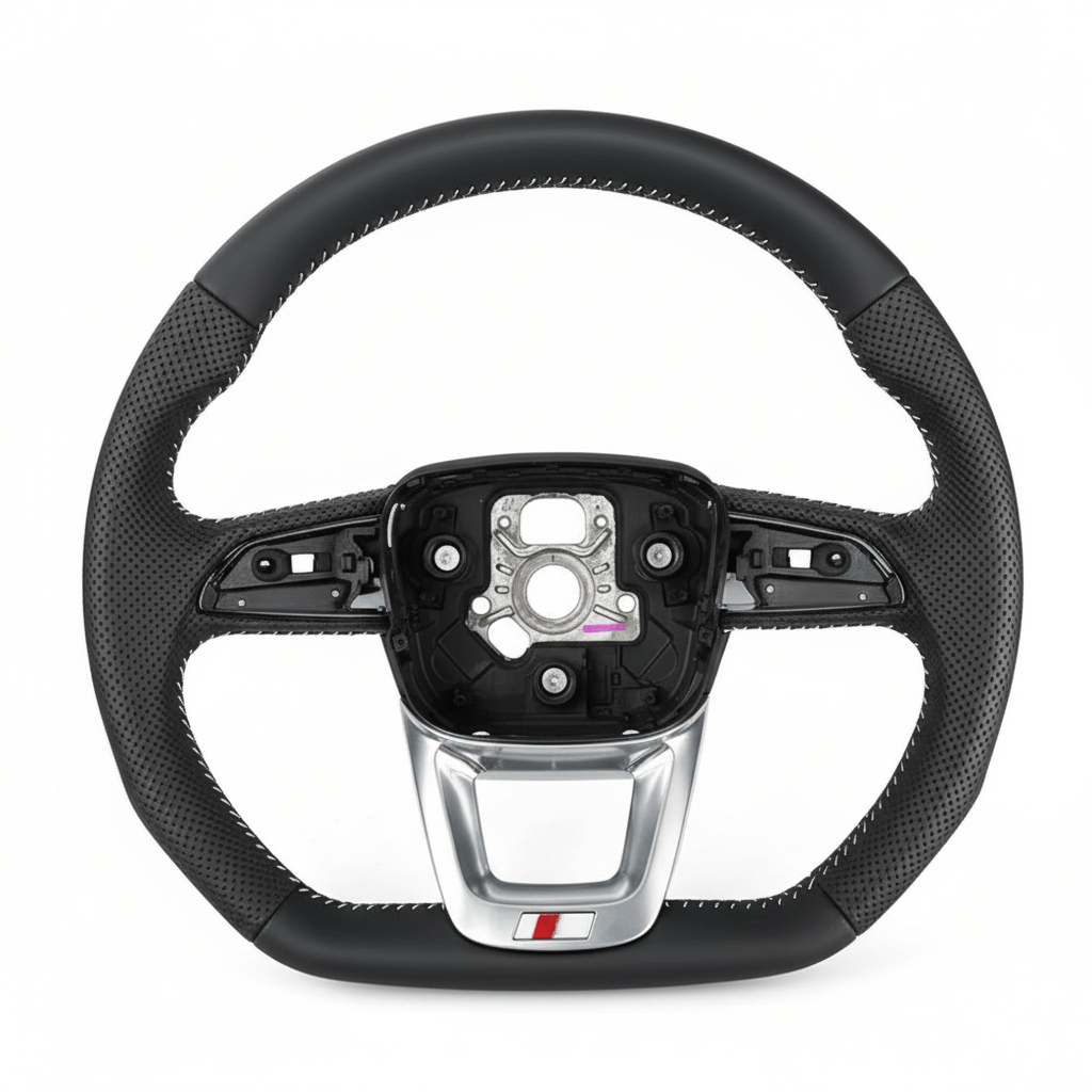 Audi - Perferted læder sider - Sølv trim - Carbonit