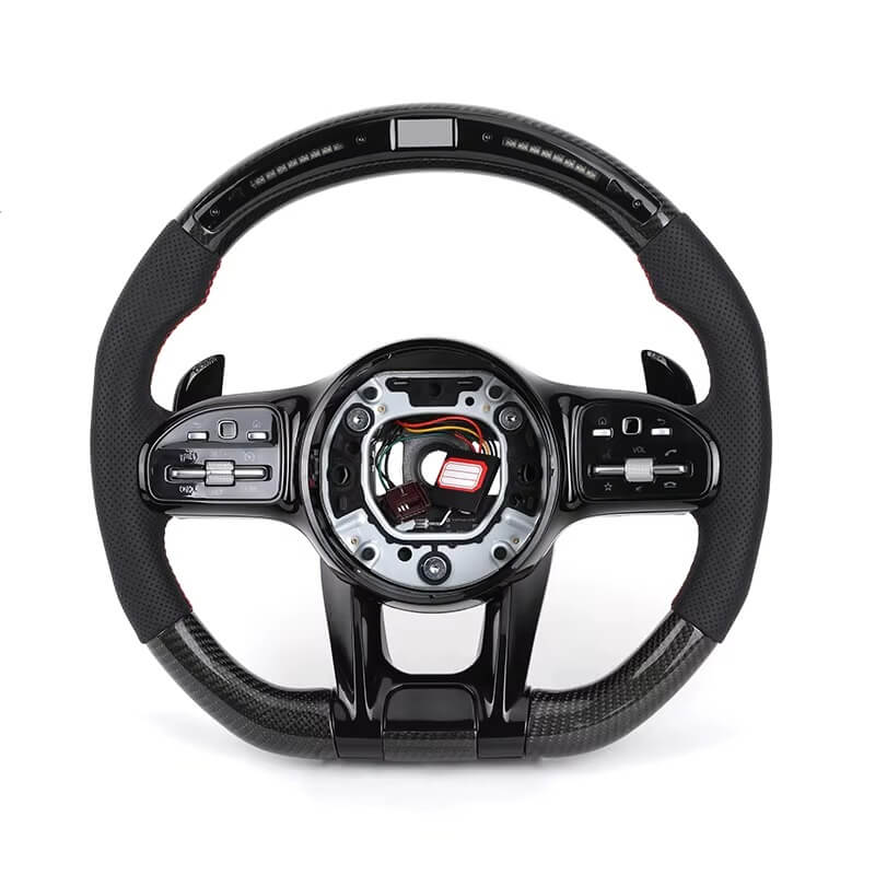 Mercedes Benz - Carbon - Perferted Læder - Røde Detaljer - LED Skærm - Carbonit