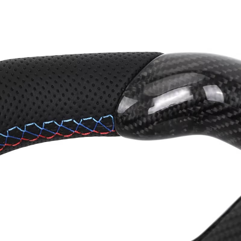 BMW - F-Serie - Carbon - Sort Perferted Læder - Blå Trim - Carbonit