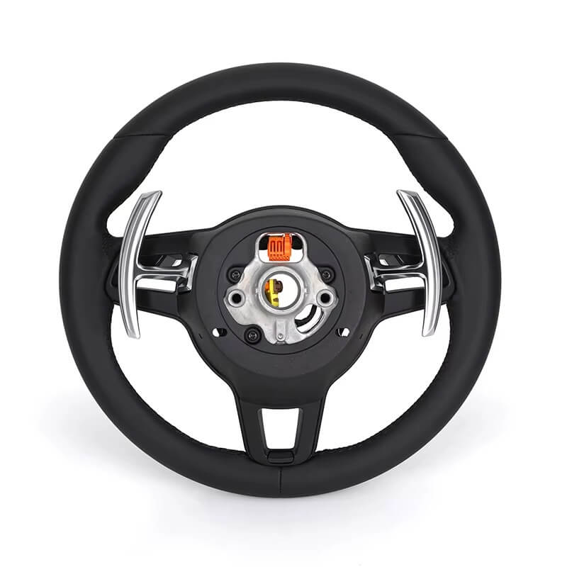 Porsche - Fuld Sort Læder - Carbonit