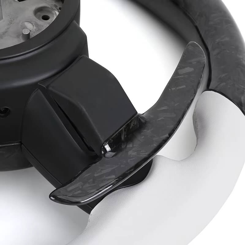 BMW - F-Serie - Sort Carbon - Hvid Perferted Læder - LED Skærm - Carbonit