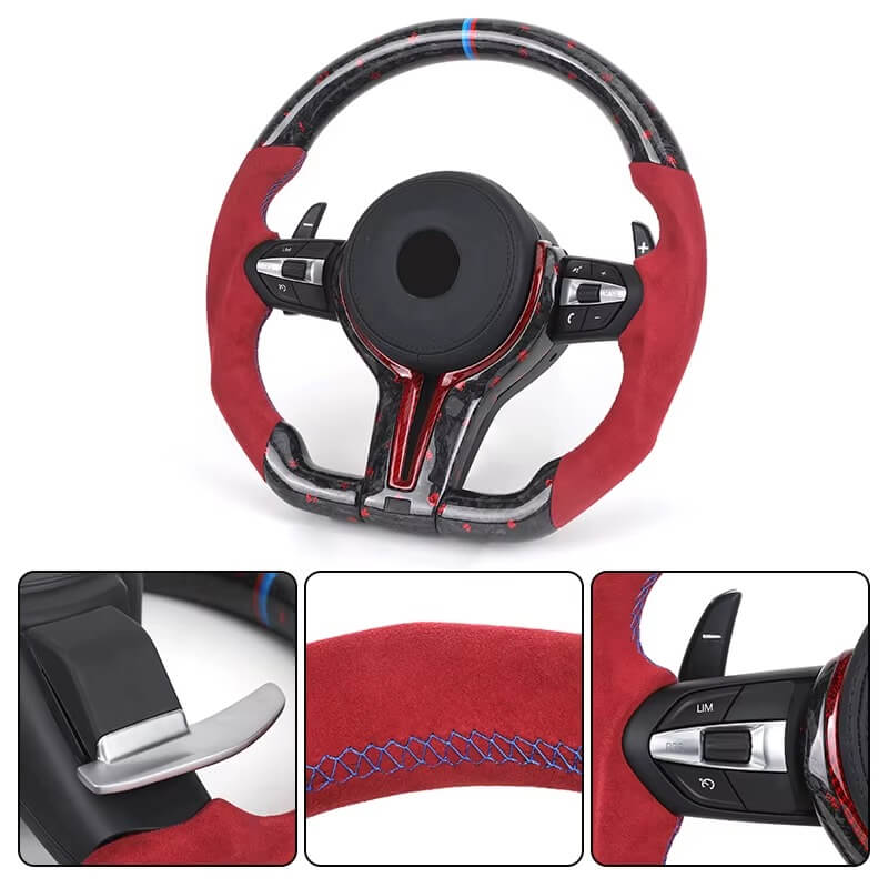 BMW - F-Serie - Carbon - Rød Alcantara Sider - Carbonit