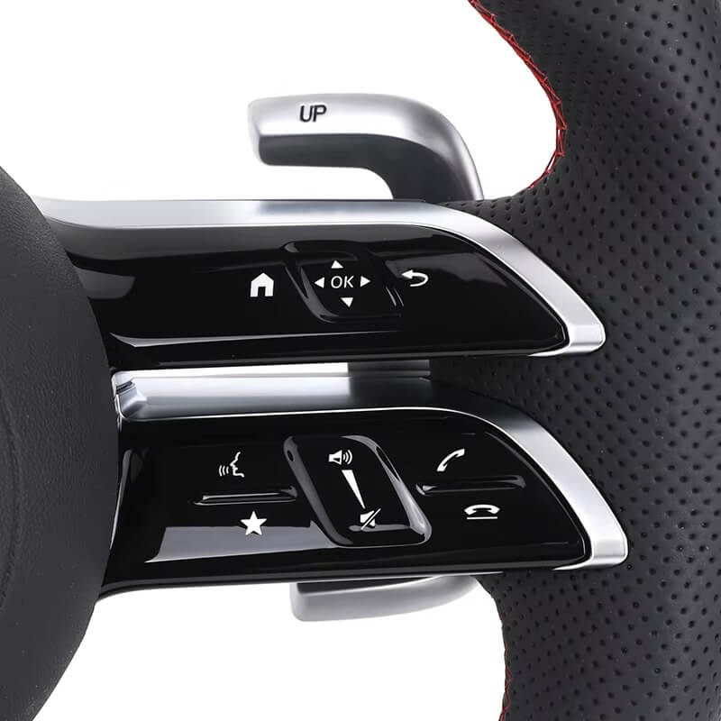 Mercedes Benz AMG - Sort Carbon - Perferted Læder Sider - Røde Detaljer - Carbonit