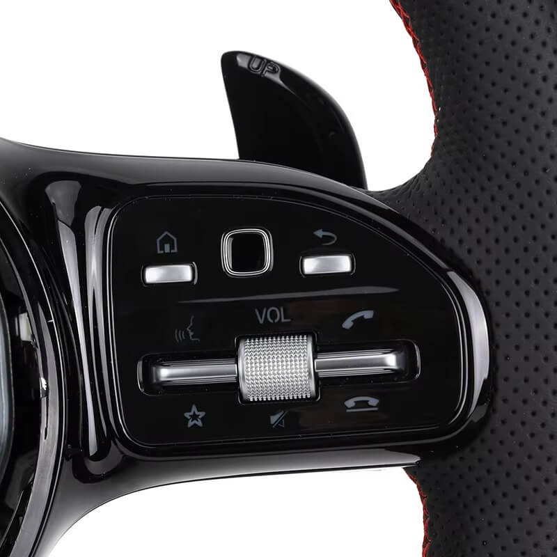 Mercedes Benz - Carbon - Perferted Læder - Røde Detaljer - LED Skærm - Carbonit