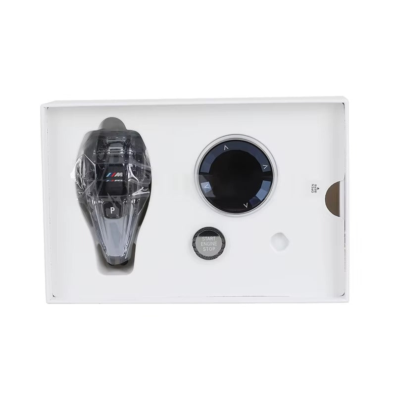 BMW - LED Crystal Gear Knop - Carbonit