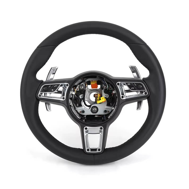 Porsche - Fuld Sort Læder - Carbonit