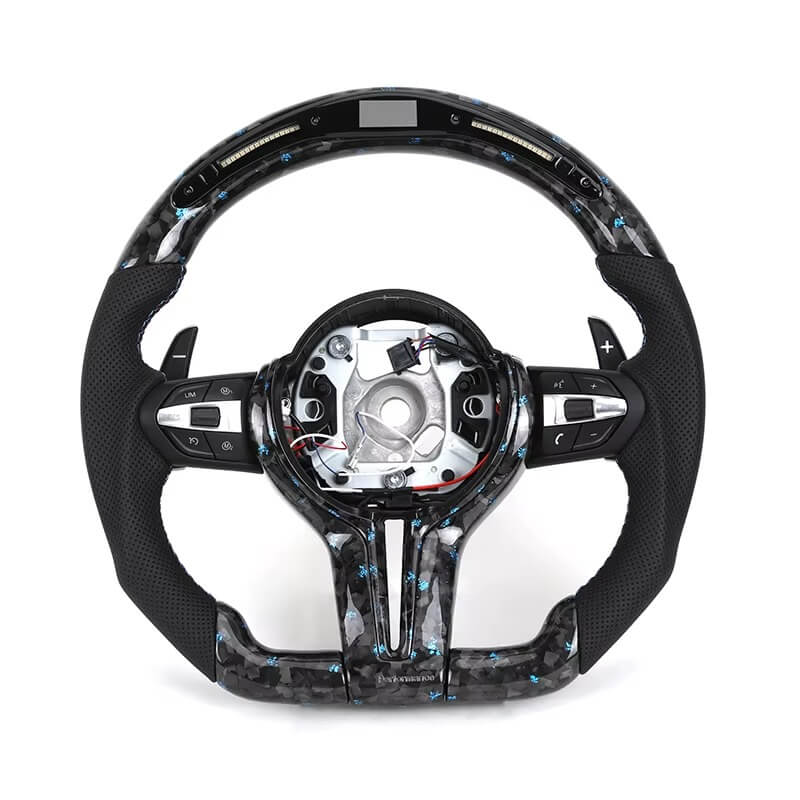 BMW - F-Serie - Forged Blå Carbon - Perferted Læder - LED Skærm - Carbonit
